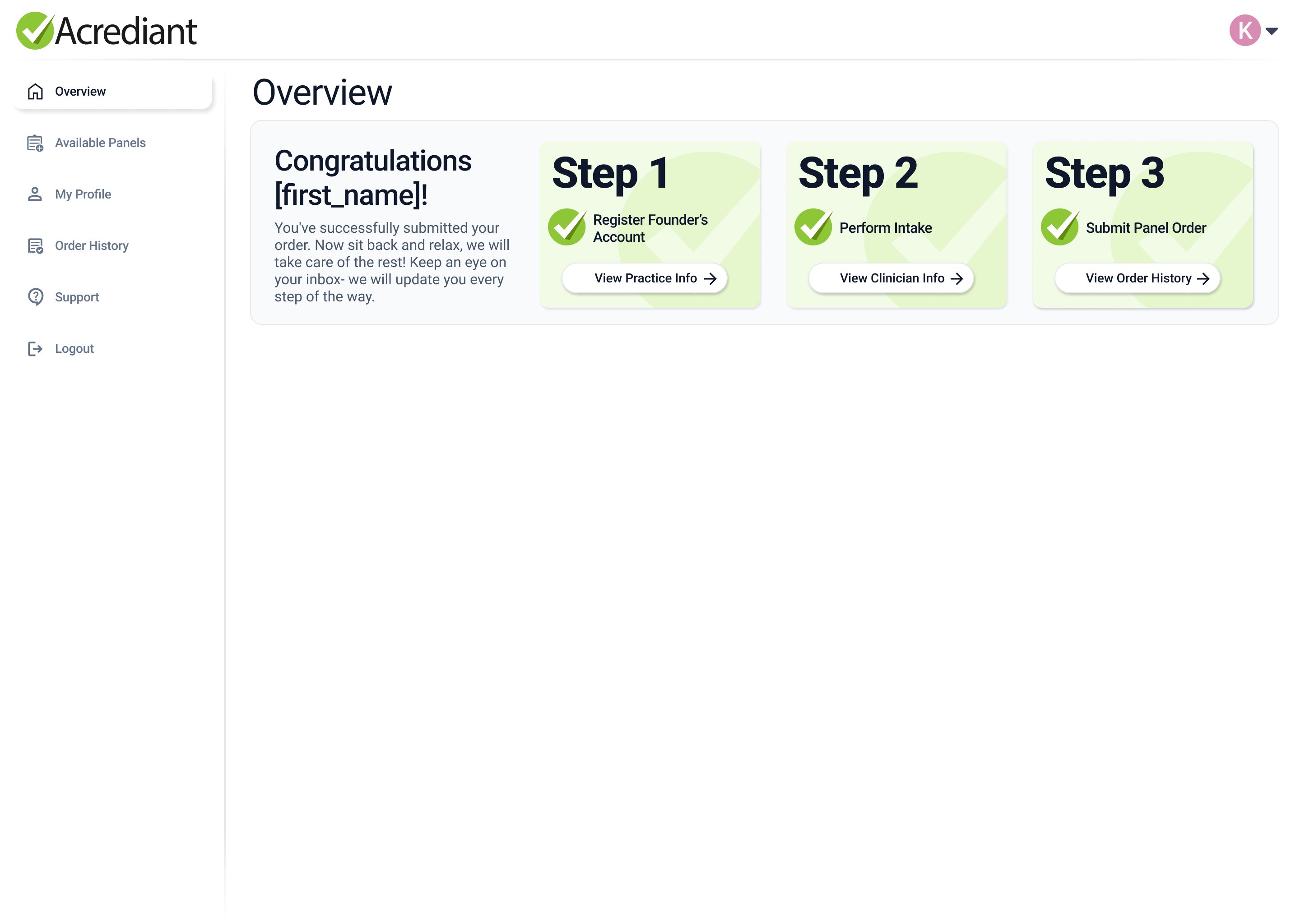 One of the dashboard overview concepts explored in Figma.