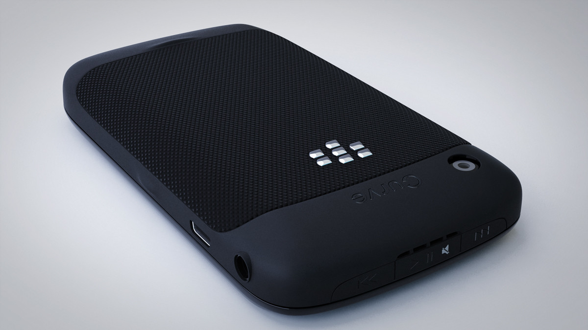 The back of the phone model, lying at an angle.